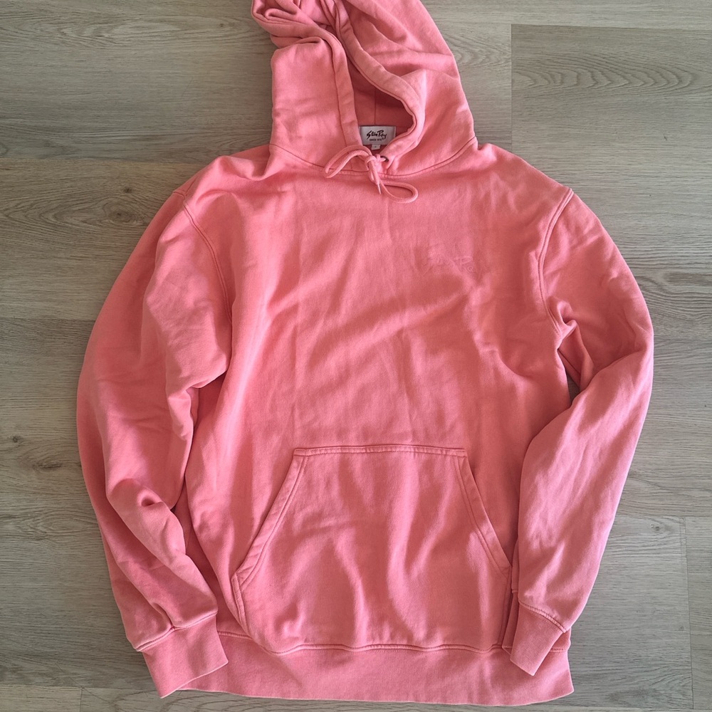 Stan Ray Ghost Logo Coral Hoodie
